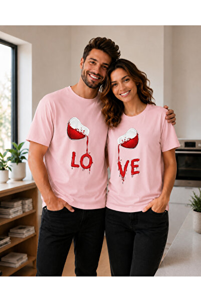 VODEXA Unisex majica prevelikog kroja SPILLED LOVE, 100% pamučna majica, udob...