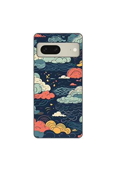 OEM Husa compatibila cu Google Pixel 8 Silicon Gel Tpu Model Mystic Night Sky