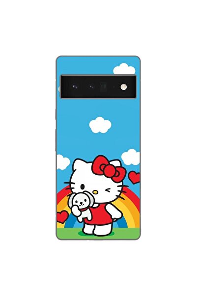 OEM Husa compatibila cu Google Pixel 6 Pro Silicon Gel Tpu Model Hello Kitty ...