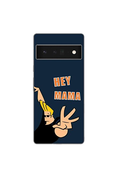 OEM Husa compatibila cu Google Pixel 6 Pro Silicon Gel Tpu Model Mesaj Hey Mama
