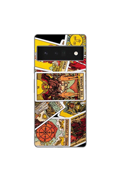 OEM Husa compatibila cu Google Pixel 6 Pro Silicon Gel Tpu Model Carti Tarot