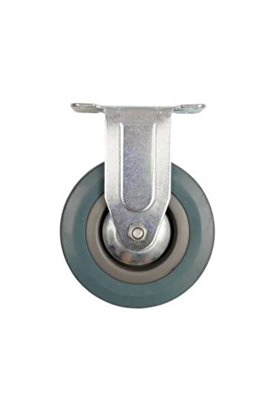 Vorel Roată Fixă Cu Cauciuc Gri, 100Mm