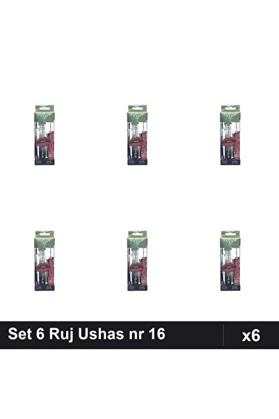 TLM Set of 6 Lipstick + Ushas Pencil no. 16, Lip Gloss, Complete Manicure