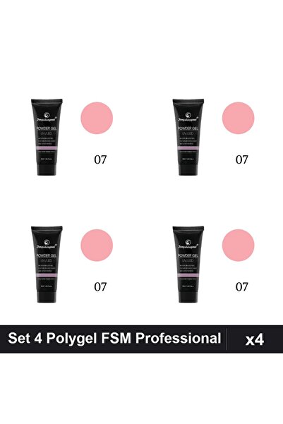 FSM Set 4 Polygel 30ml Nr.07, Constructie Unghii, Gel UV/LED Professional