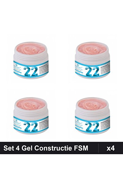FSM Set 4 Gel Constructie UV LED 50g, Builder Gel Manichiura Profesionala