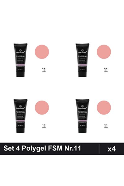 FSM Set 4 Polygel 30ml Nr.11, Gel de Constructie Unghii, Manichiura UV/LED