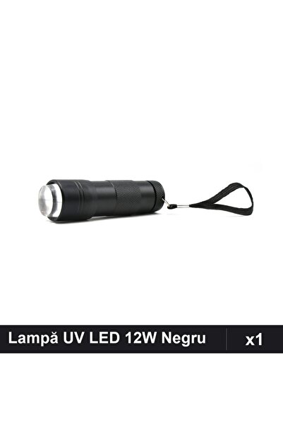 NAİLS Lampă UV LED Unghii 12W Lanternă Silicon, Negru, Manichiura Profesională
