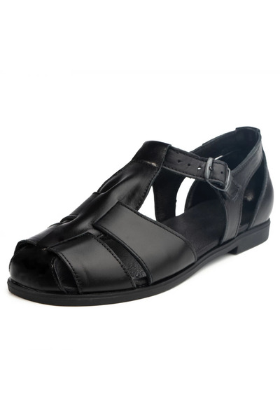 OEM Genuine leather sandals 033 black