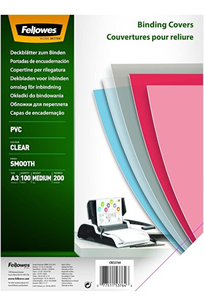 Fellowes Plicuri plastic A3 200 microni transparente 100/TOP