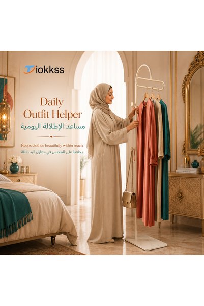 Tiokkss حامل ملابس قائم بذاته، رف ملابس بطول 175 سم مع خطافات جانبية وقاعدة بمظهر رخامي، حامل ملابس موفر للمساحة لغرفة النوم، خزانة الملابس، المدخل، منظم للحقائب والقبعات والأوشحة، أثاث منزلي عصري