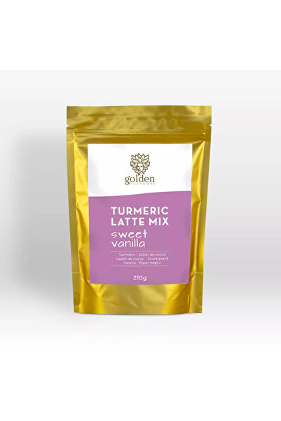Golden Flavours Μείγμα για Λάτε Κουρκουμά με Γλυκιά Βανίλια, 210γρ.