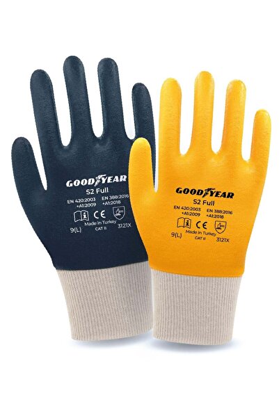 Goodyear S2 Full Sarı Nitril İş Eldiveni