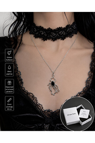 HER ŞEY NOTA www.herseynota.com Black Stone Detailed Fantastic Figured Unisex...