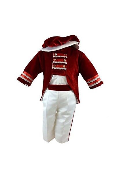 fantasialand Costum botez model Micul Marchiz visiniu