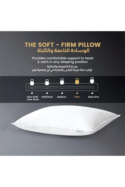 COTTON HOME ® Classic Pillow 50X75 cm Bed Pillows for Sleeping Supersoft Hotel Luxury Anti-bacterial Standard