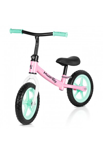 MalPlay Bicicleta de echilibru fara pedale pentru copii, Fliki Turquoise/Pink...