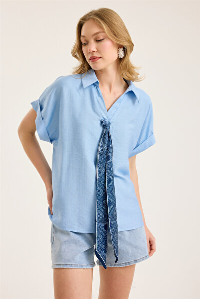 HomeStore Blouse with Tie Detail