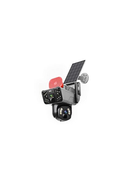 OEM Camera de Supraveghere Dubla cu Panou Solar si 4G SIM, 3+3MP Full HD, 355...