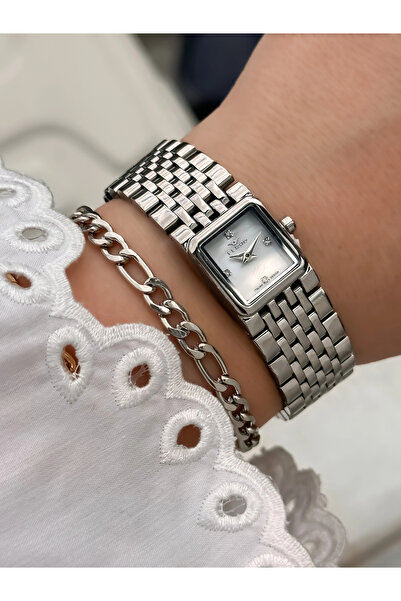 FERRO Silver Steel Cord Women Wrist Watch Fl21764A-A 3Atm Water Resistant 2 Y...