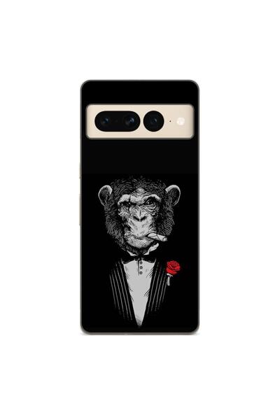 OEM Husa compatibila cu Google Pixel 8 Pro Silicon Gel Tpu Model Cigar Monkey