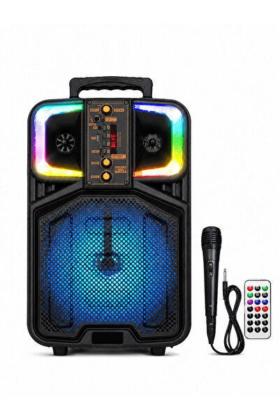 jetucuzal Platoon PL-4684 BT USB SD AUX 8 İNÇ Mikrofonlu Anfi Yüksek SES Taşı...