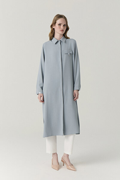 Zühre Ring Detailed Hidden Button Azalea Tunic 1428