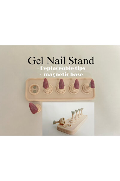 DU&ER Stalak za vežbanje nail arta | Set za držanje gel laka i umetnutih noktiju