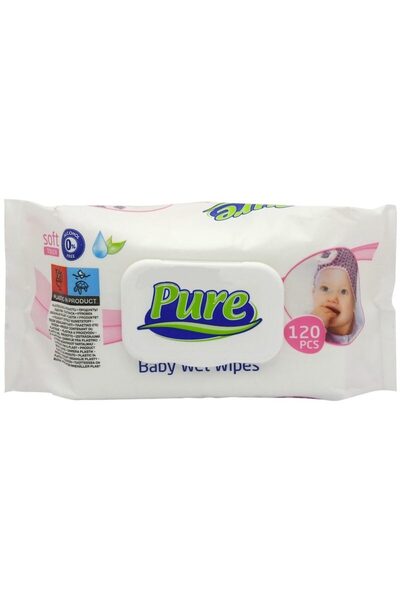 Vader Servetele Umede, Pure, 120 buc Baby,