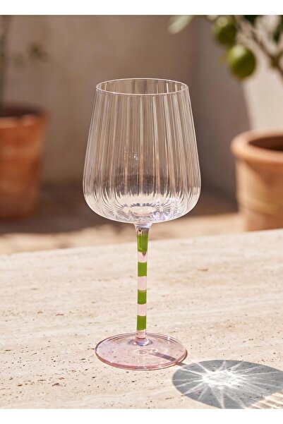 The Mia Şarap Kadehi Pembe Yeşil 500 ml