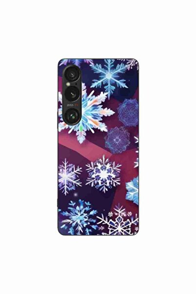 OEM Husa compatibila cu Sony Xperia 1 VI Silicon Gel Tpu Model Fulgi de Gheata