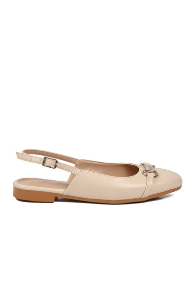 Pierre Cardin حذاء باليه نسائي خفيف الوزن باللون البيج PC-55780 Z