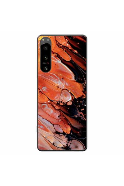 OEM Husa compatibila cu Sony Xperia 5 IV Silicon Gel Tpu Model Abstract Lava ...
