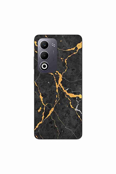OEM Husa compatibila cu Oppo A5 Silicon Gel Tpu Model Noir Gold Marble