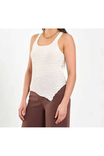 Lavinza Open Collar Asymmetric Blouse