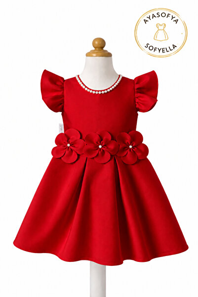 SOFYELLA Rochie minimalistă și elegantă pentru fete – design special cu flori...