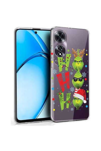 bestcase ¬Æ Husa pentru OPPO A60 4G, Clear Silicon 2MM, Grinches - Ho Ho Ho, ...