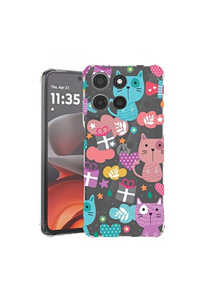 bestcase ¬Æ Husa pentru Motorola Moto G15, Anti Shock 1.5MM, Lovely Cat, Prot...