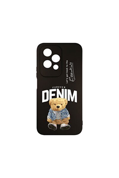 bestcase Премиум силиконов калъф, съвместим с Honor 200 Lite, дизайн  "Деним ...