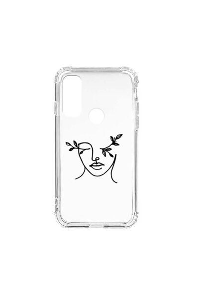 bestcase Husa Anti Shock Silicon Compatibila cu Motorola Moto E40, Woman Abst...