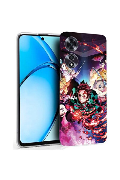 bestcase ¬Æ Husa pentru OPPO A60 4G, Clear Silicon 2MM, Demon Slayer, Antisoc...