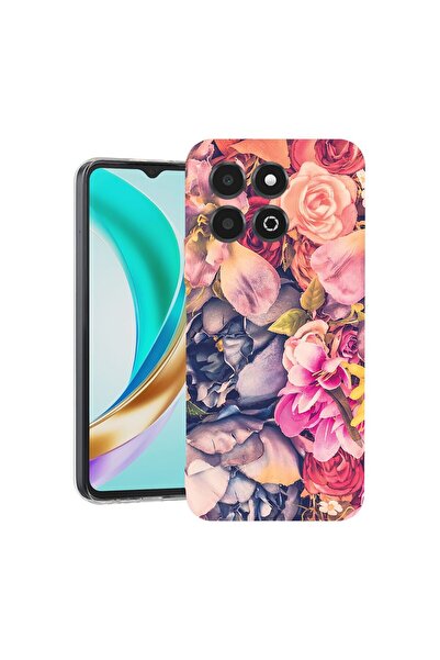 bestcase Husa pentru Honor X6b, BestCase¬Æ Clear Silicon 2MM, Floral, Antisoc...