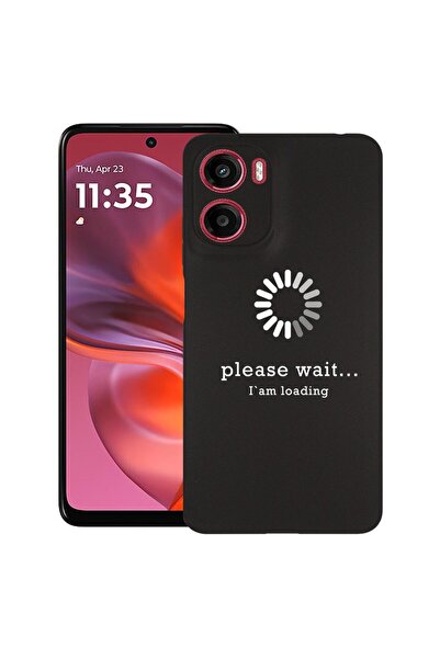 bestcase Θήκη για Motorola Moto G06 με σχέδιο Παρακαλώ περιμένετε..., TPU Ματ...