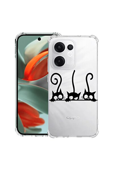 bestcase ¬Æ Husa compatibila OPPO Reno13 F 5G, Anti Shock 1.5MM, Cats, Protec...