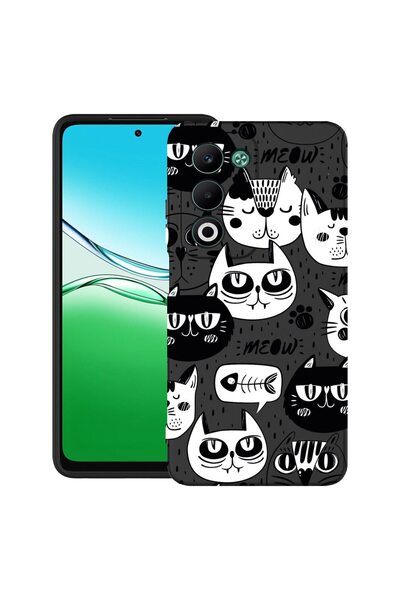 bestcase ¬Æ Husa pentru OPPO A5 din Silicon Ultra Slim cu Design Cool Cats, 2...