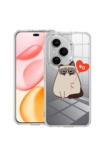 bestcase ¬Æ Husa Clear Silicon pentru Honor 400 Pro, Meme - Grumpy Says No, 2...