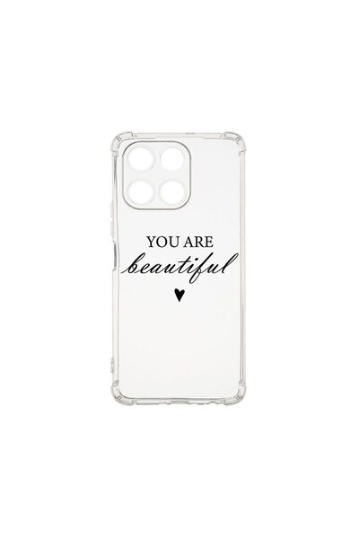 bestcase Αντικραδασμική Θήκη 1.5MM, Συμβατή με Honor X6a, Είσαι Όμορφη, Ανθεκ...