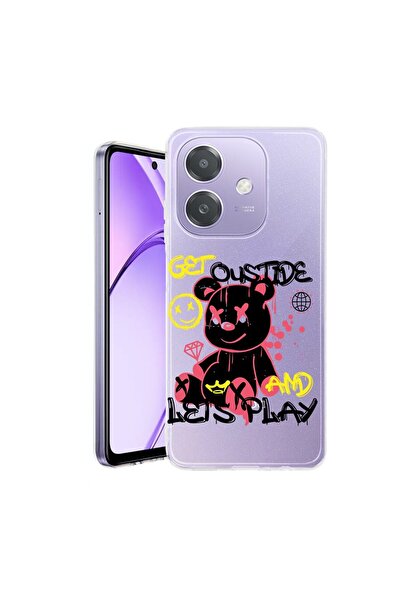 bestcase Husă pentru OPPO A40 / A40M, BestCase® Silicon transparent 2MM, Ursu...