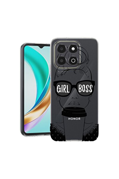 bestcase Husă pentru Honor X6b, BestCase® Silicon transparent 2MM, Girl Boss,...