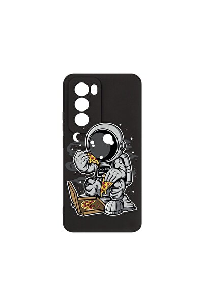 bestcase ¬Æ Husa Premium Silicon, Compatibila Cu OPPO Reno12, Astronaut Pizza...