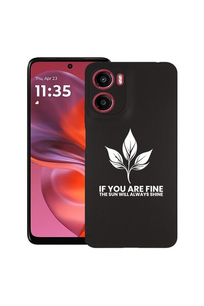 bestcase ¬Æ Husa pentru Motorola Moto G05, If you are fine, Slim Silicon 0.8M...